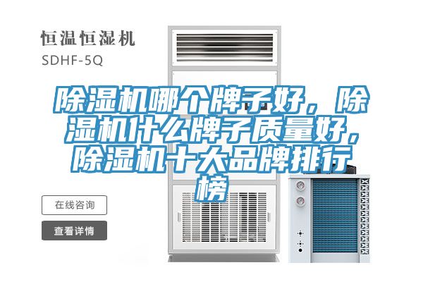 除濕機(jī)哪個(gè)牌子好，除濕機(jī)什么牌子質(zhì)量好，除濕機(jī)十大品牌排行榜