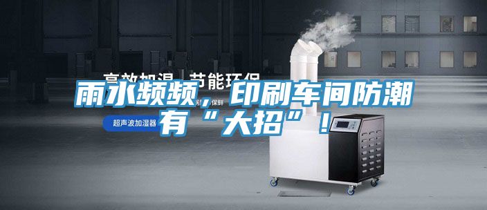 雨水頻頻，印刷車間防潮有“大招”！